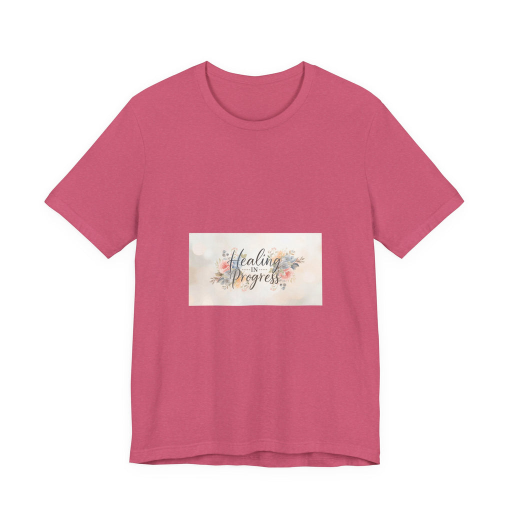 Healing in Progress Tee — Soft Floral Inspirational Shirt
