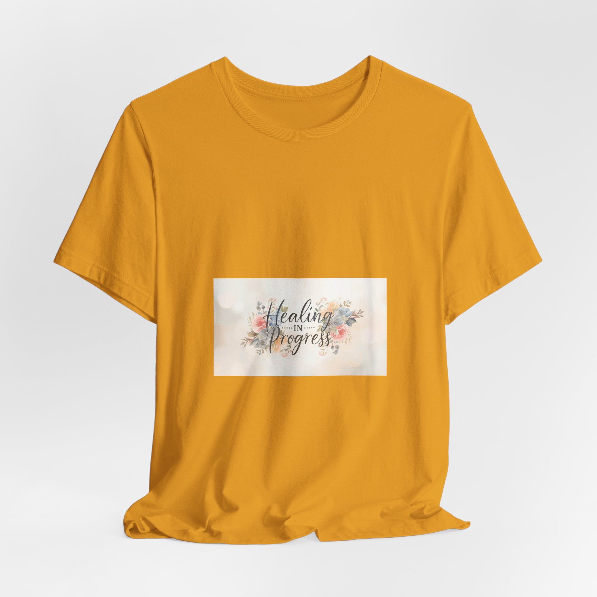 Healing in Progress Tee — Soft Floral Inspirational Shirt