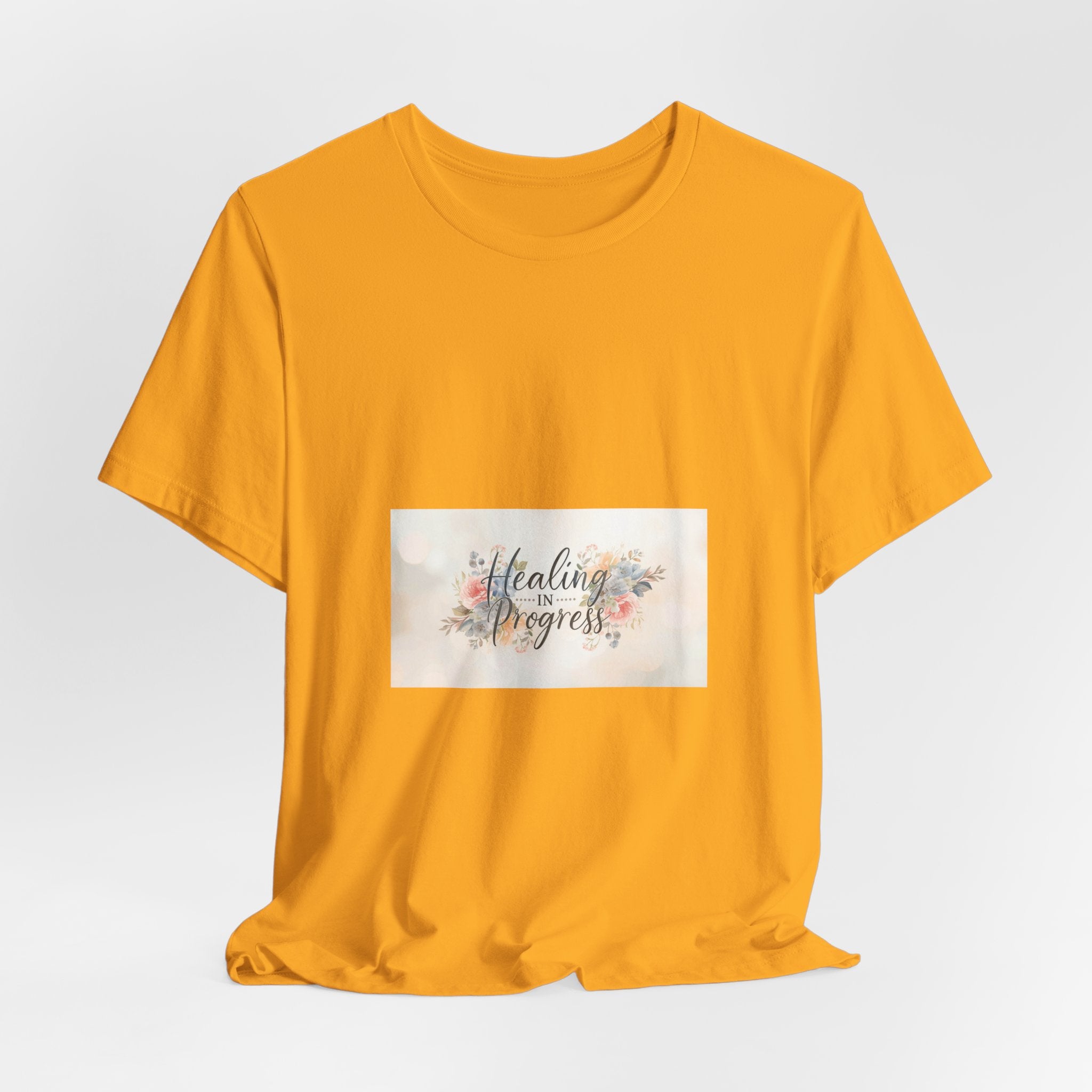 Healing in Progress Tee — Soft Floral Inspirational Shirt