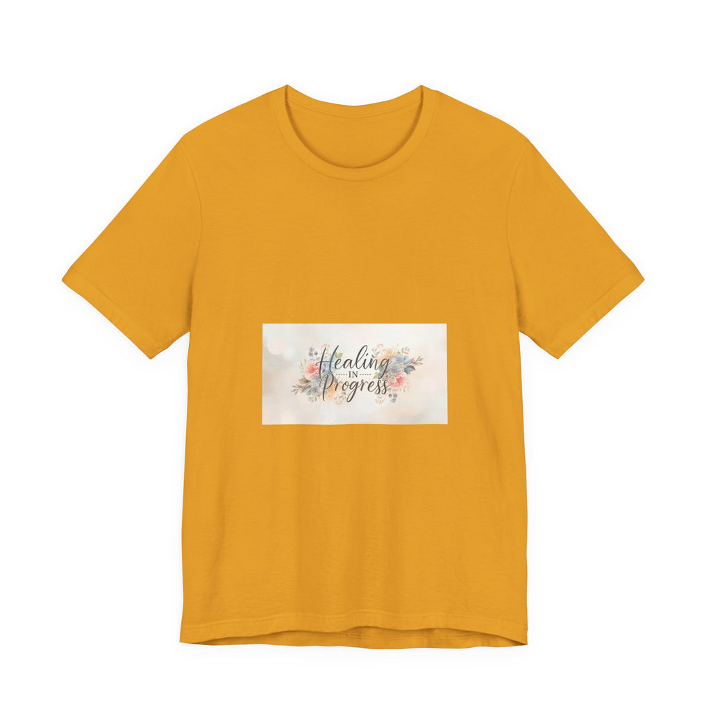 Healing in Progress Tee — Soft Floral Inspirational Shirt