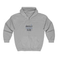 Zip Hoodie - 'Mentally Somewhere Else' Cozy Full-Zip Hooded Sweatshirt