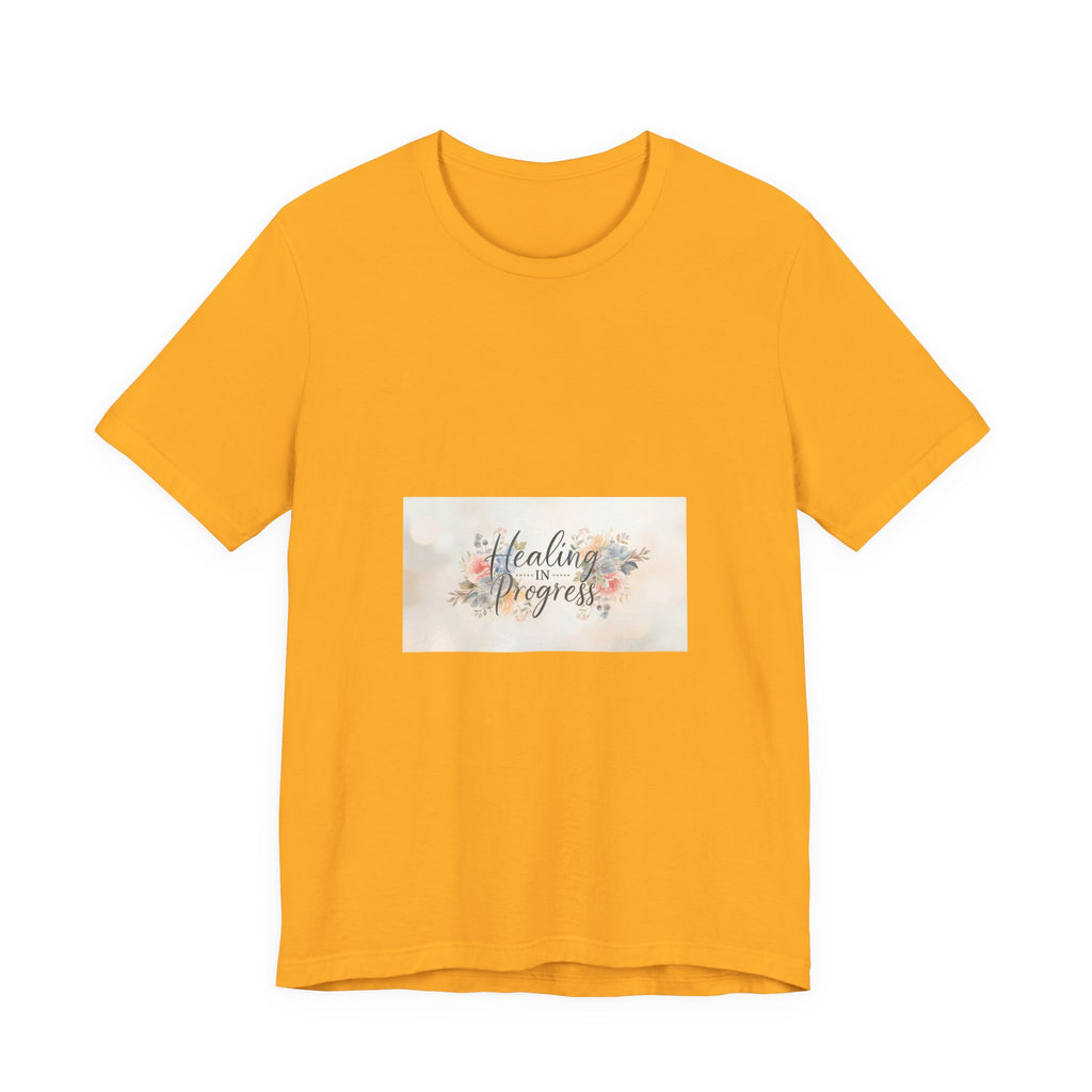 Healing in Progress Tee — Soft Floral Inspirational Shirt
