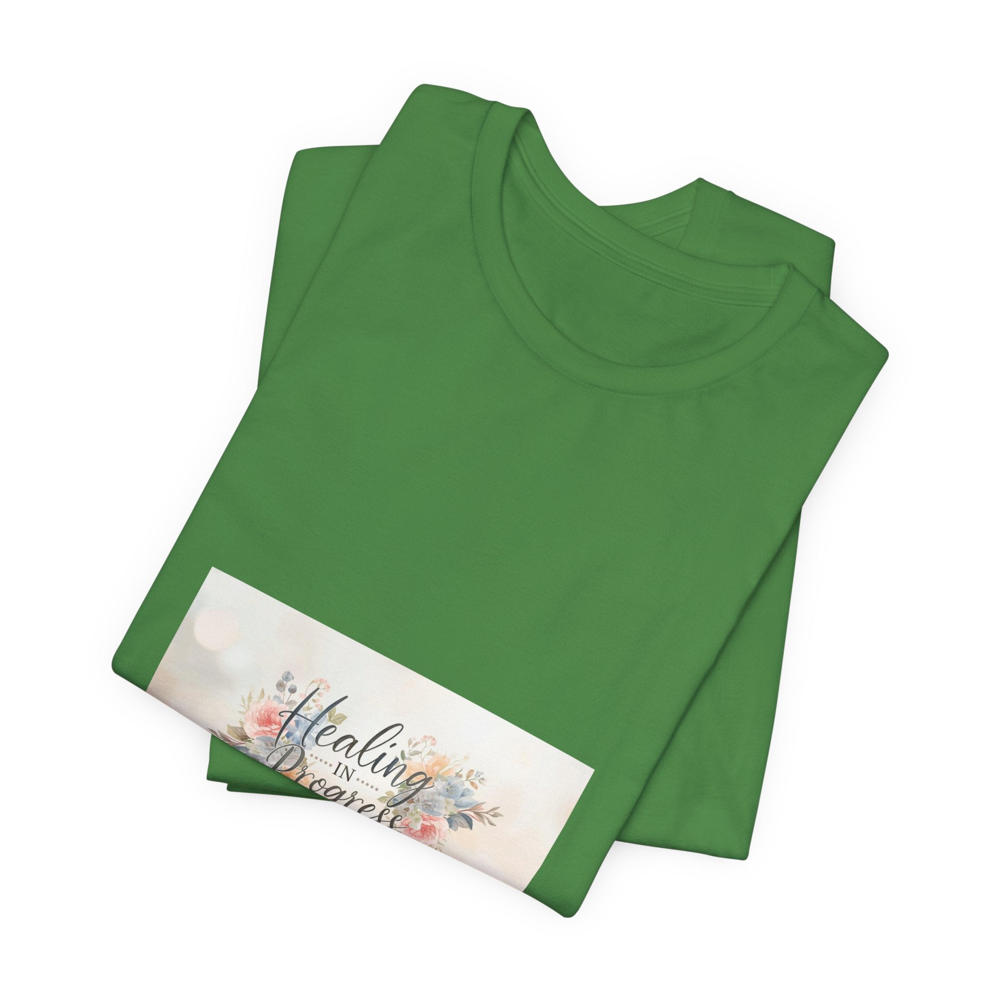 Healing in Progress Tee — Soft Floral Inspirational Shirt